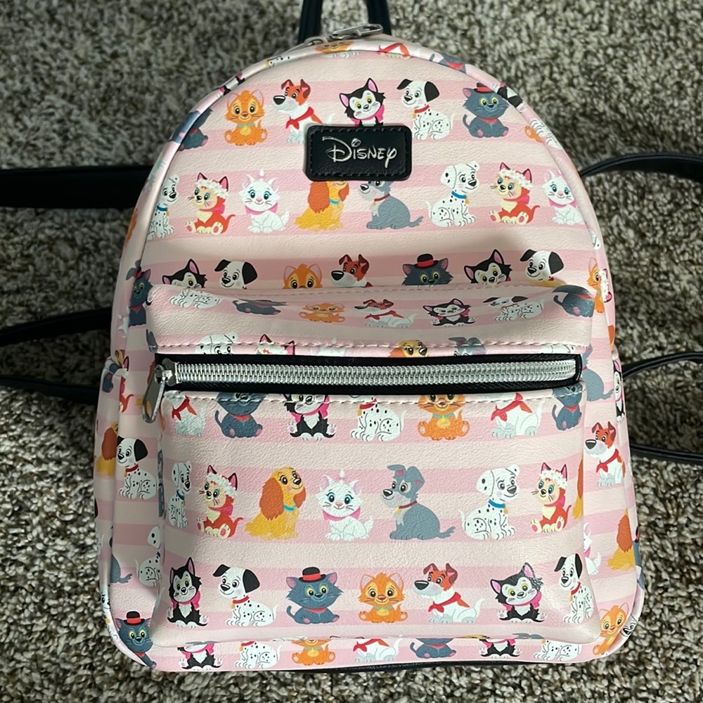 Disney Loungefly cats and dogs mini backpack